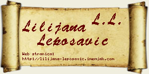 Lilijana Leposavić vizit kartica